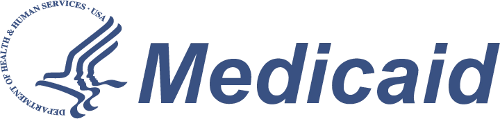 Medicaid logo featuring the U.S. Department of Health & Human Services emblem beside the word “Medicaid.”